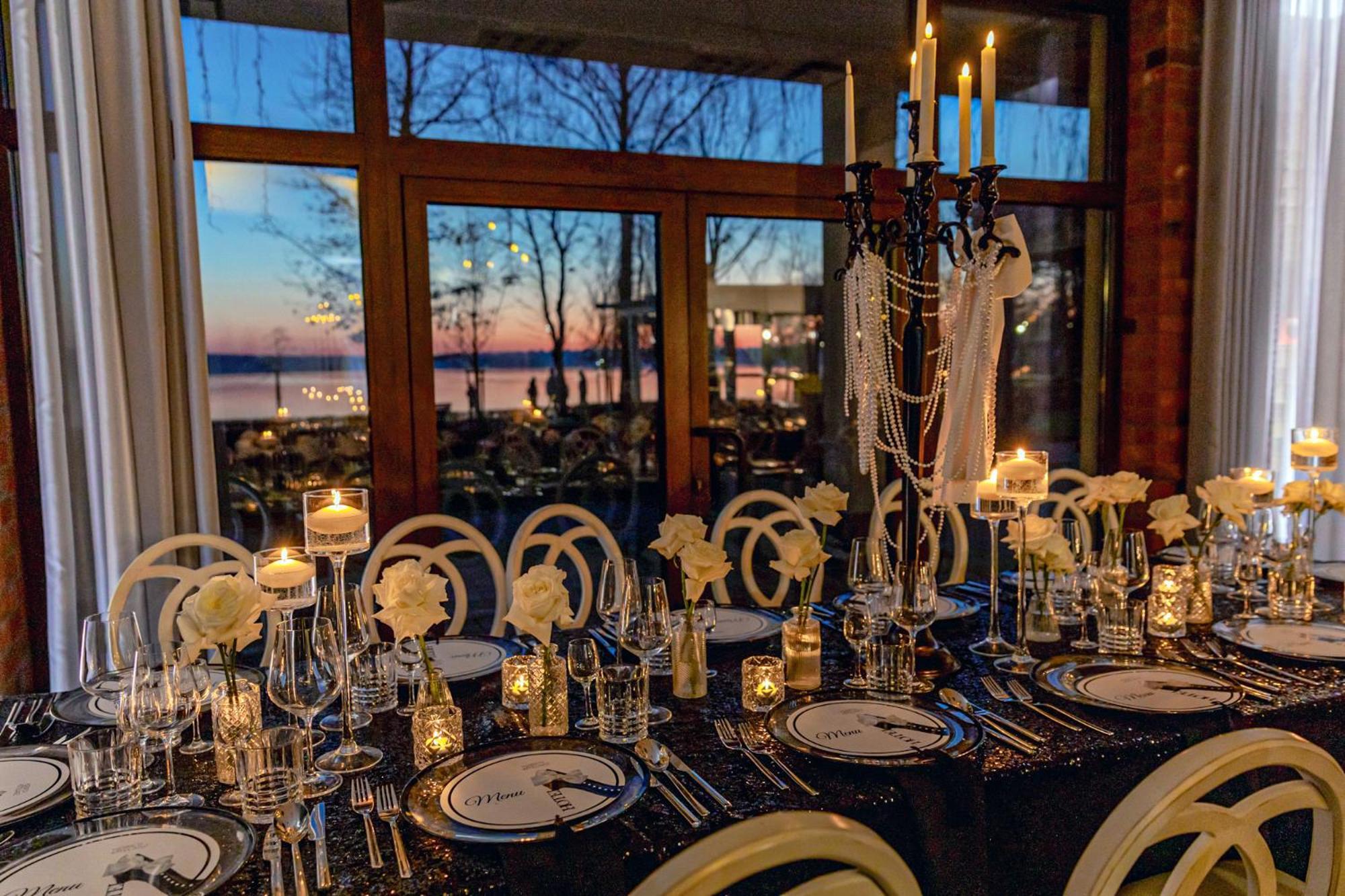Willa Port Ostróda Dış mekan fotoğraf The dining room at the 2018 G7 summit